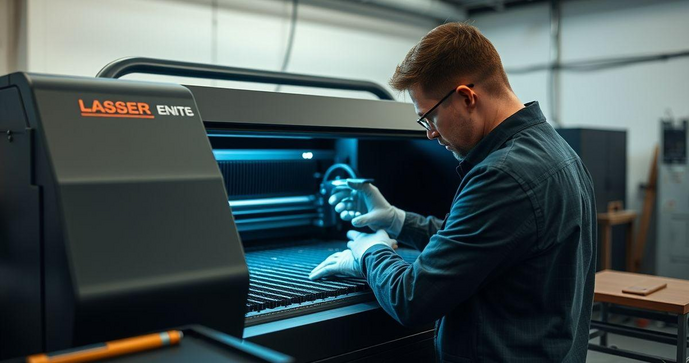 Manutenção de máquinas de corte a laser para otimização do desempenho
